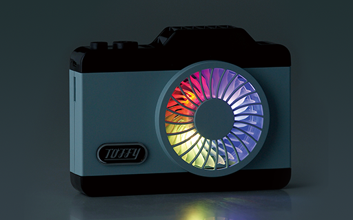 Toffy LEDハンズフリーカメラファン FN04 | 株式会社ラドンナ- LADONNA -